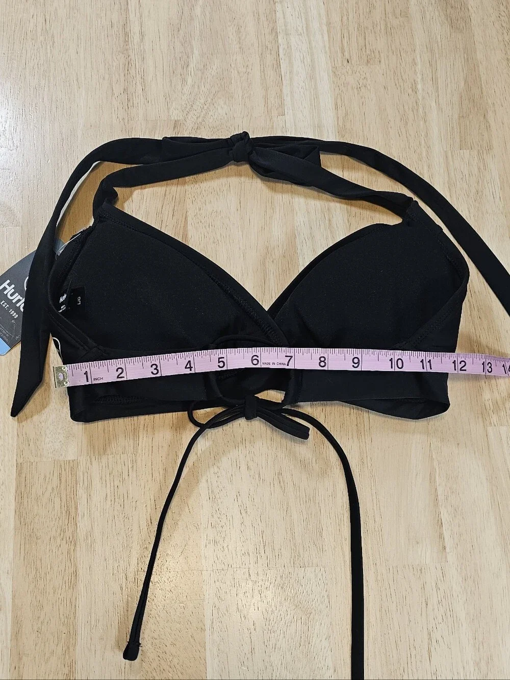 Hurley Black Bikini Top